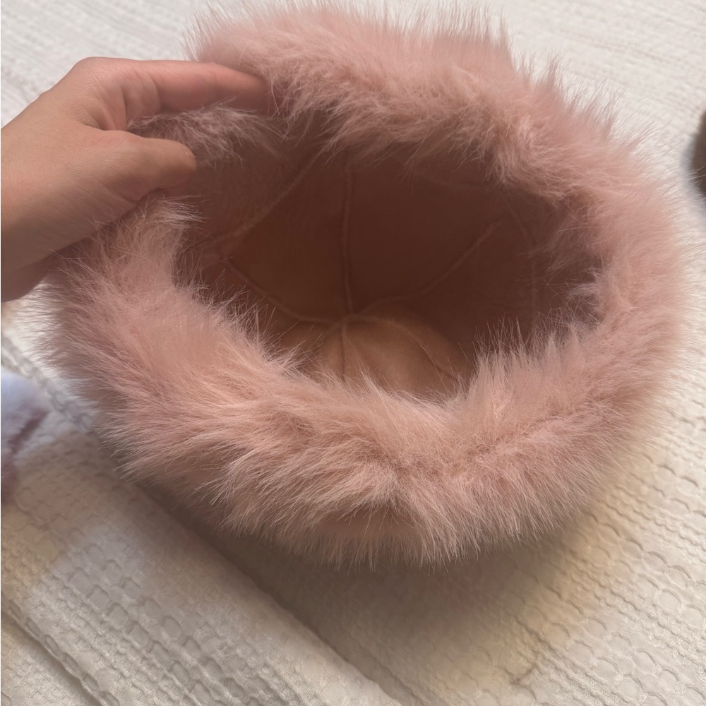 Pink Fur Hat